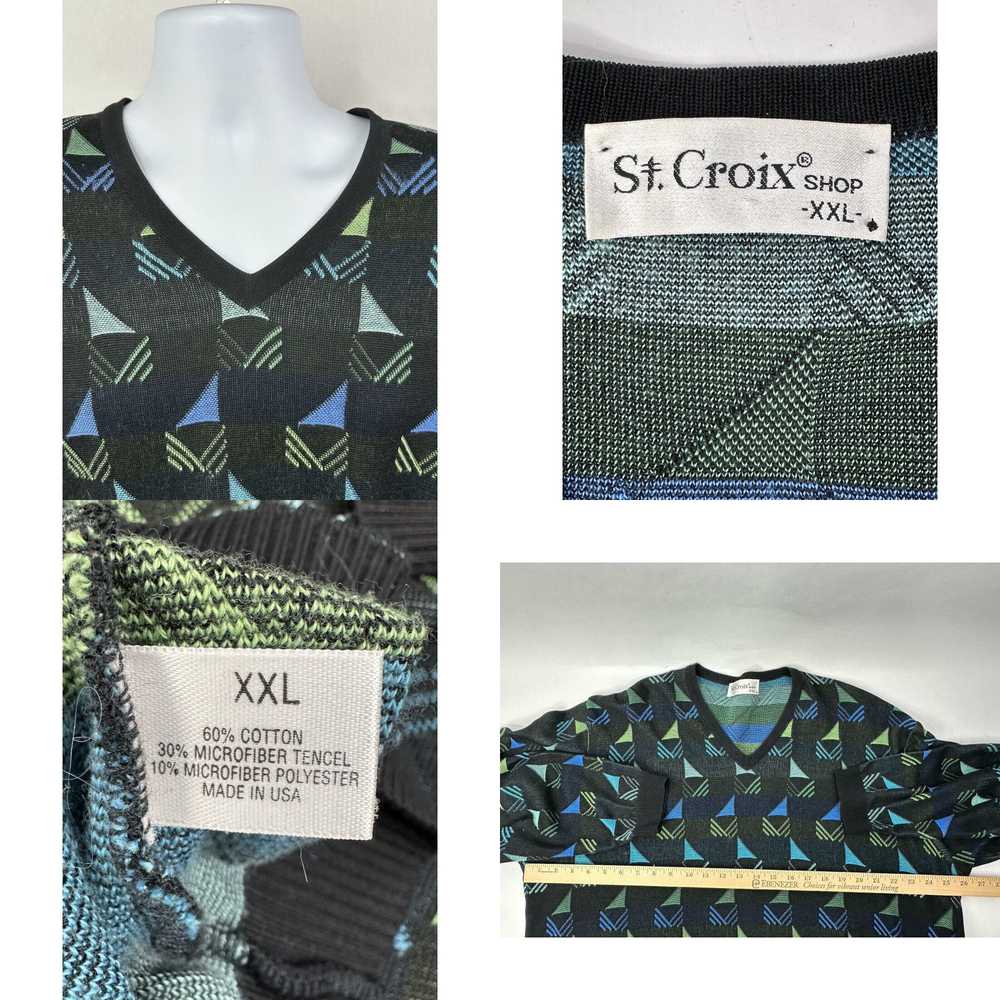 Vintage VINTAGE St. Croix Sweater Mens 2XL Multic… - image 4