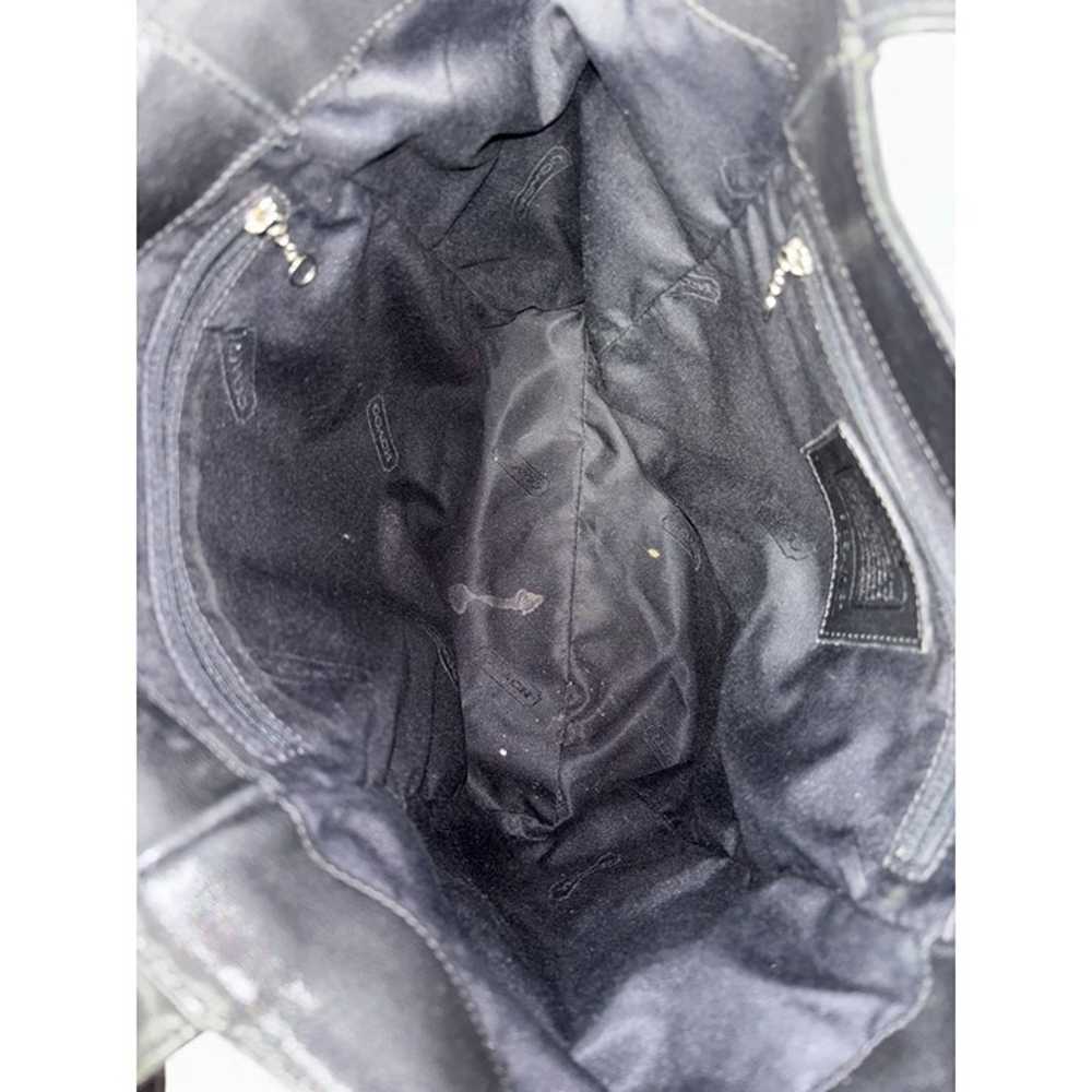 Coach Vintage Black Leather Lexington Bucket Bag … - image 10