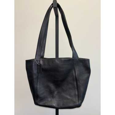 Coach Vintage Black Leather Lexington Bucket Bag … - image 1