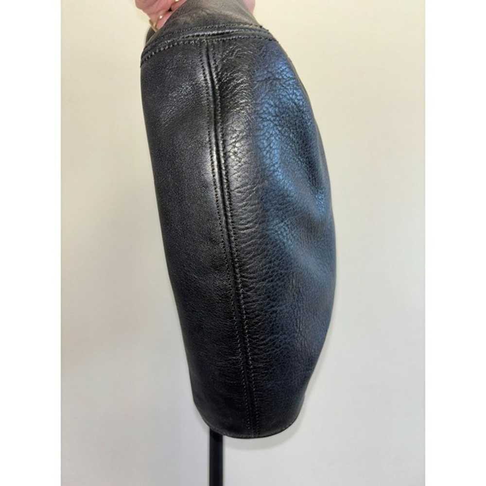 Coach Vintage Black Leather Lexington Bucket Bag … - image 9