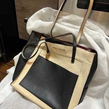 Marc Jacobs Grind Colorblock Tote - Black and crea