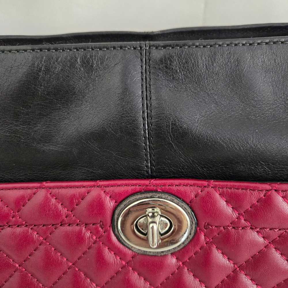 Coach Carrie Park Colorblocked Quilted Leather Sa… - image 5