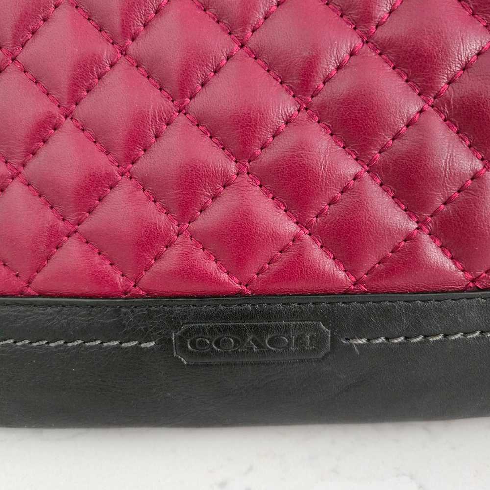 Coach Carrie Park Colorblocked Quilted Leather Sa… - image 6