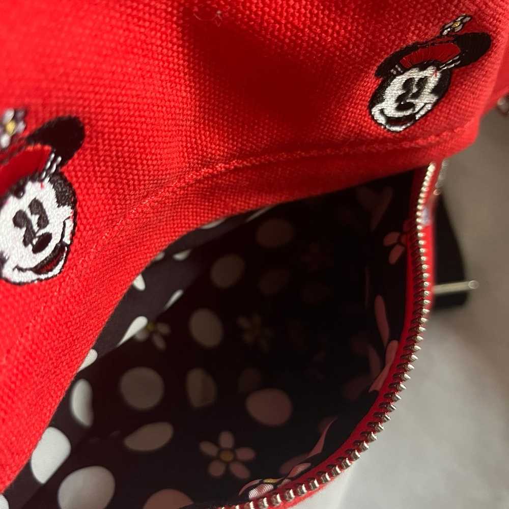 Loungefly Canvas Minnie Mouse Backpack - image 6