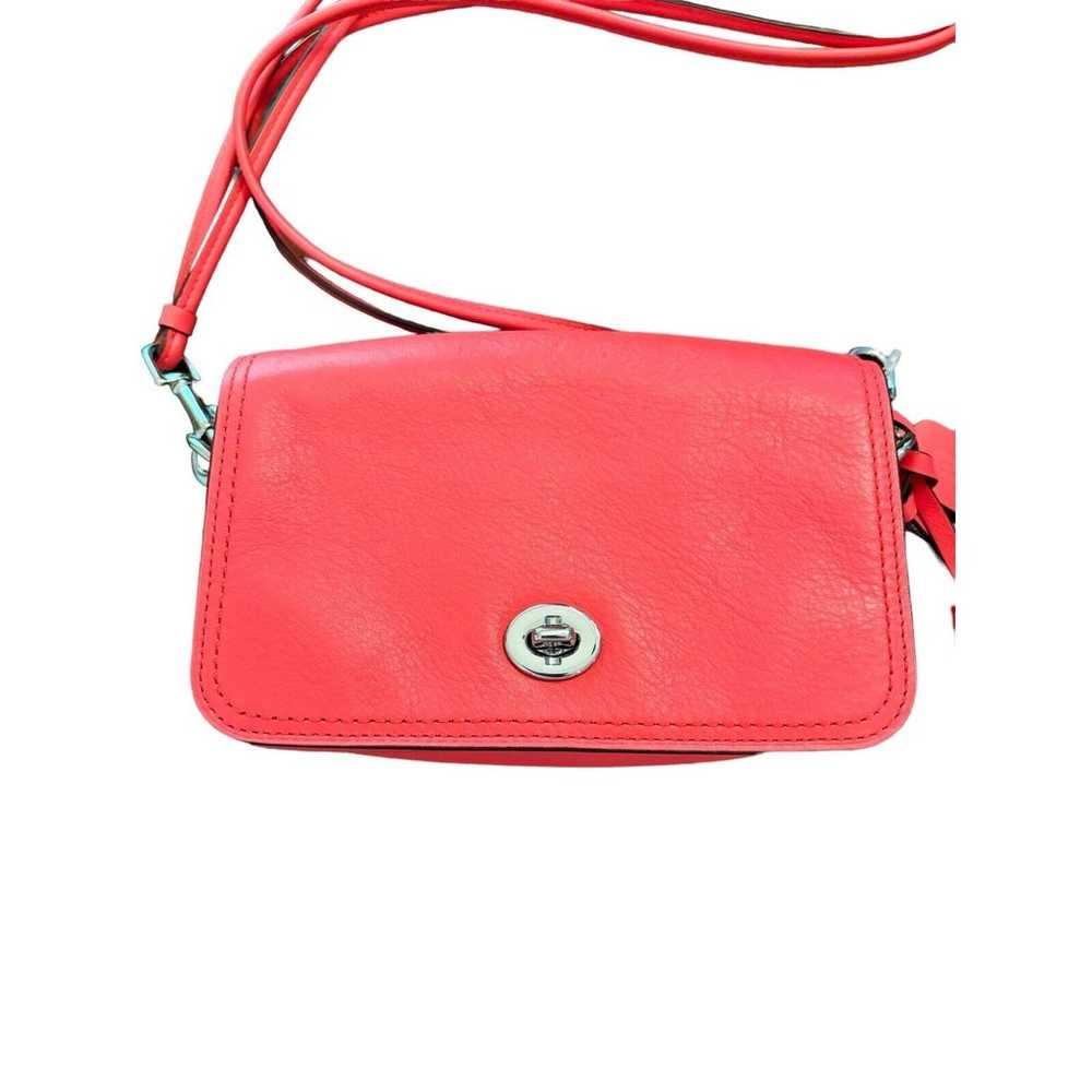 COACH 19914 Poppy Red Leather Penny Shoulder Cros… - image 3