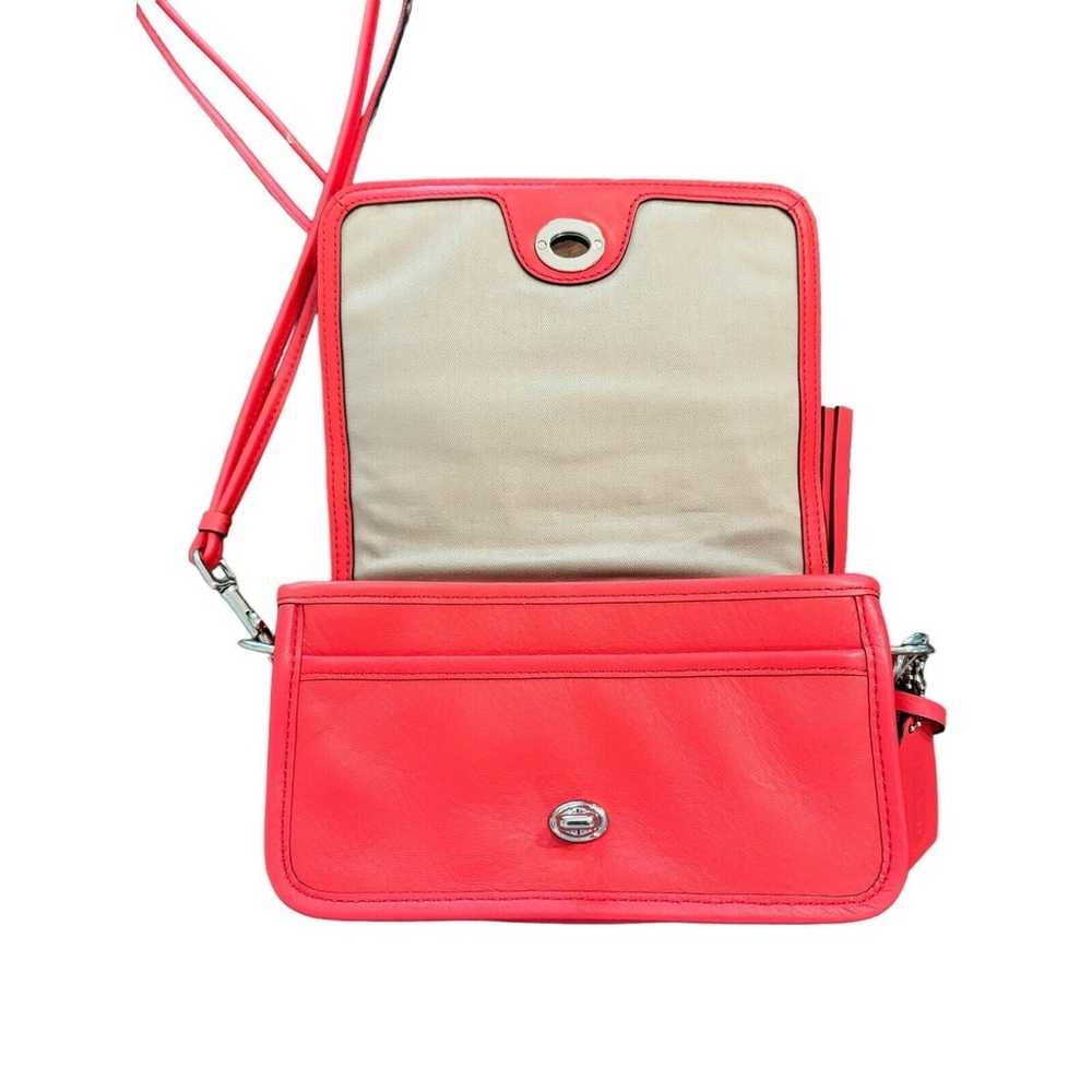 COACH 19914 Poppy Red Leather Penny Shoulder Cros… - image 5