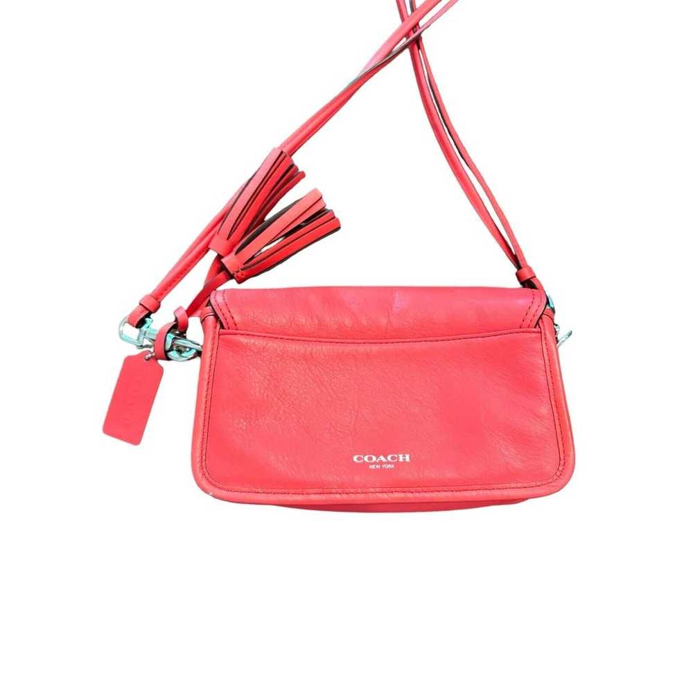 COACH 19914 Poppy Red Leather Penny Shoulder Cros… - image 8