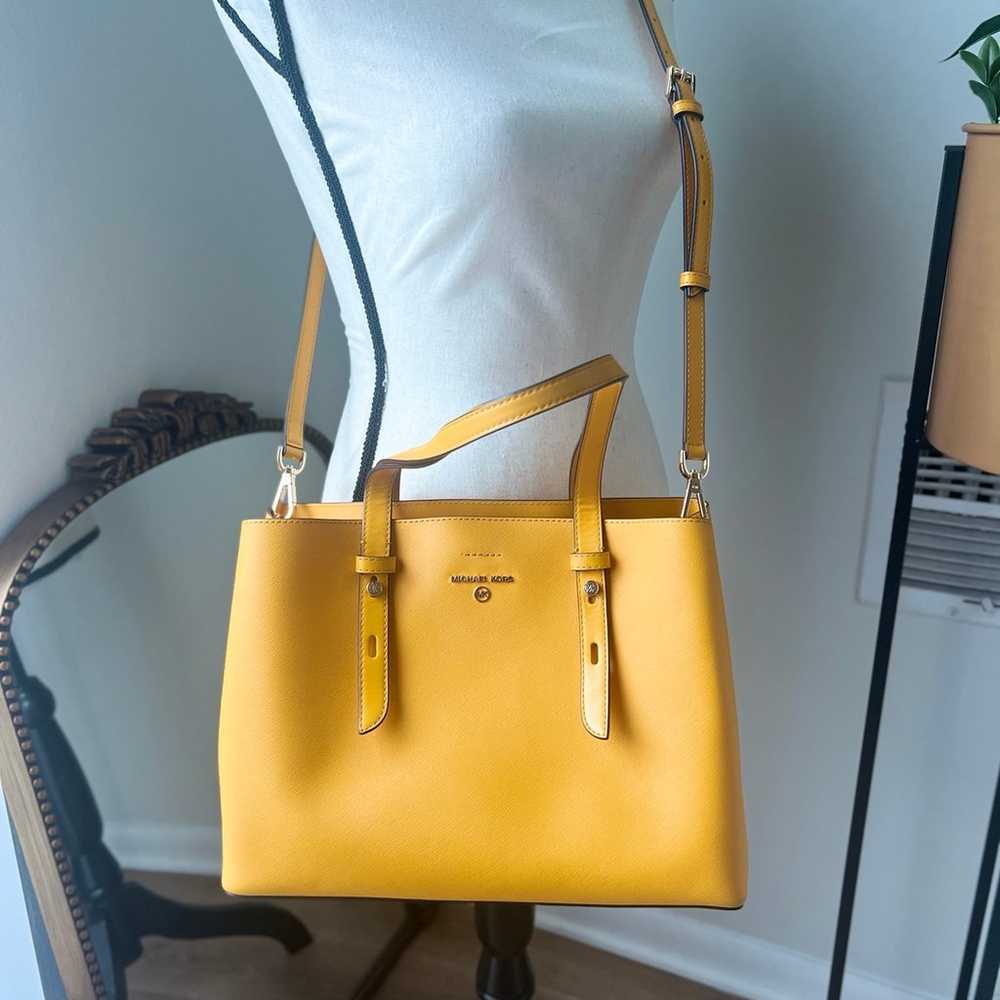 Michael Kors Yellow Handbag - image 10