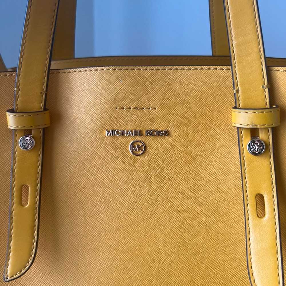 Michael Kors Yellow Handbag - image 6