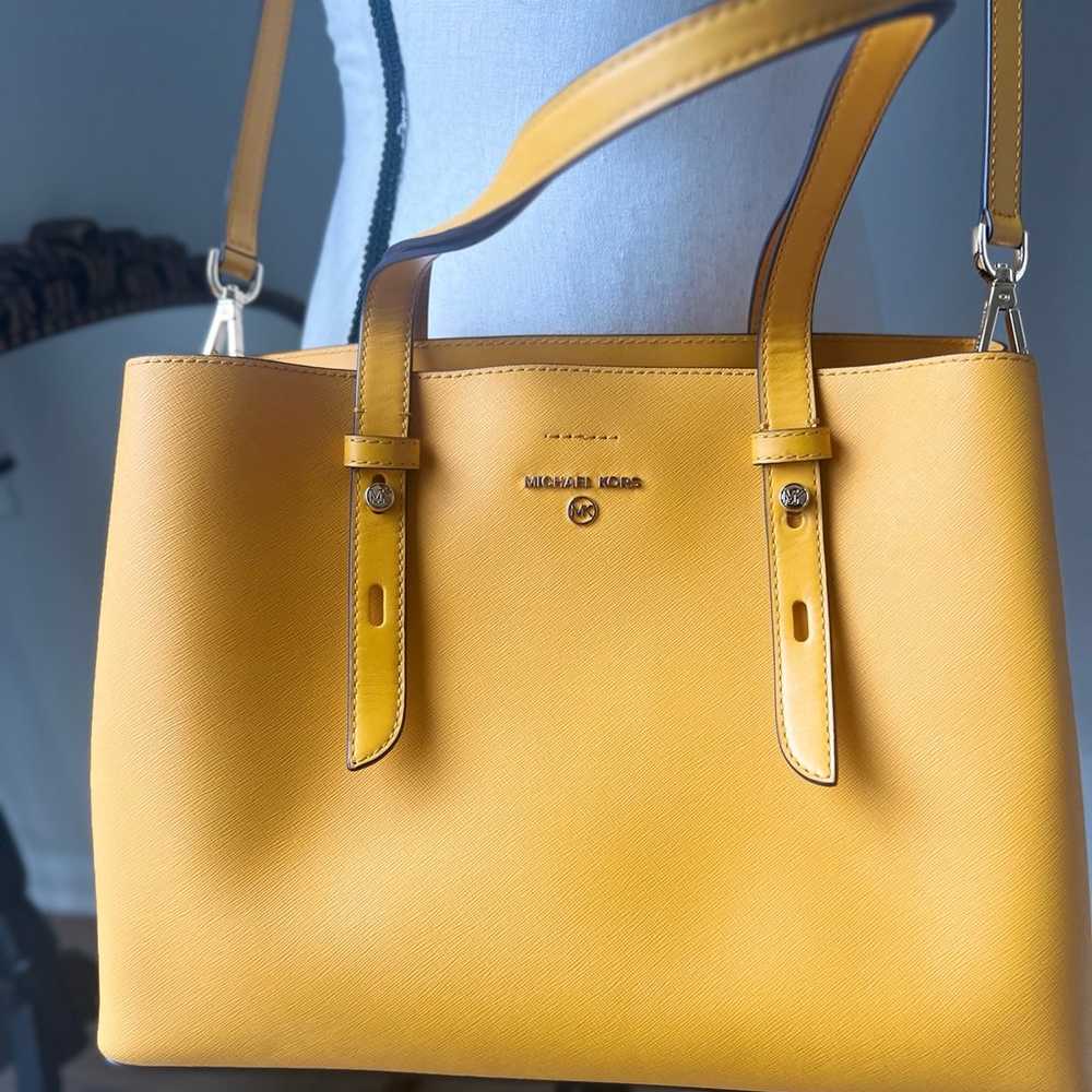 Michael Kors Yellow Handbag - image 9