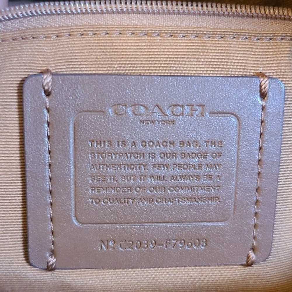 Coach Gallery Camel Brown Leather Tote/ Shoulder … - image 11