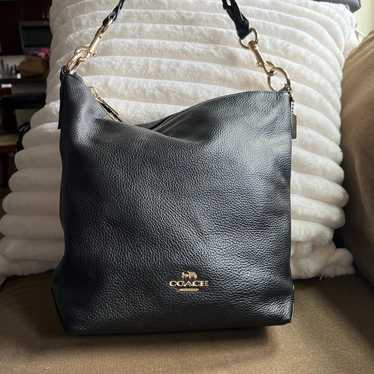 Coach Abby Duffle Black Pebbled Leather F31507 - image 1