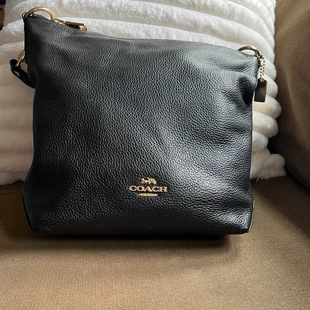 Coach Abby Duffle Black Pebbled Leather F31507 - image 3