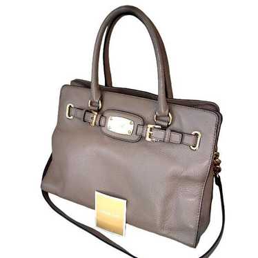 Michael Kors Hamilton Leather Belted Tote Authenti