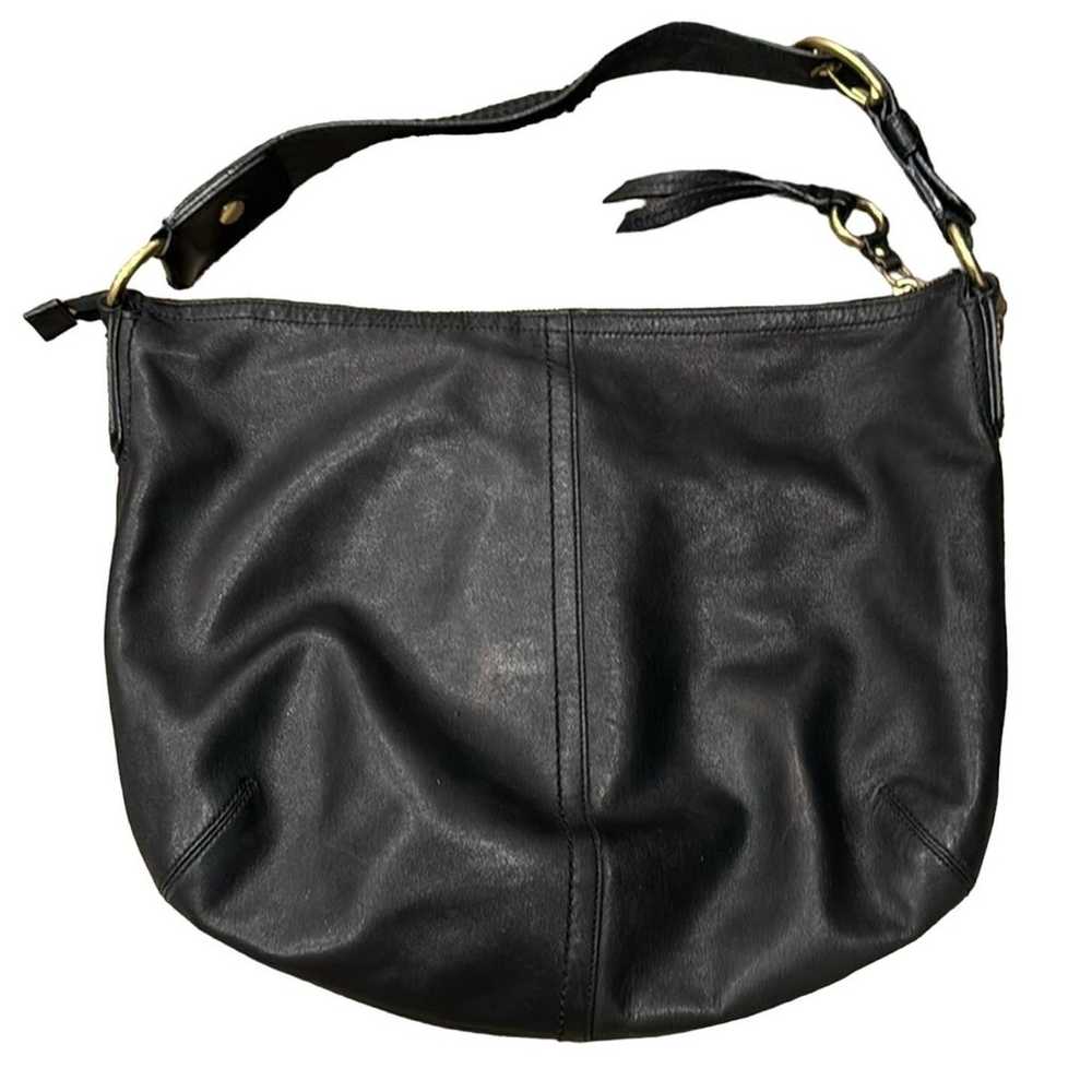 Coach Soho Leather Hobo Shoulder Bag Black - image 2