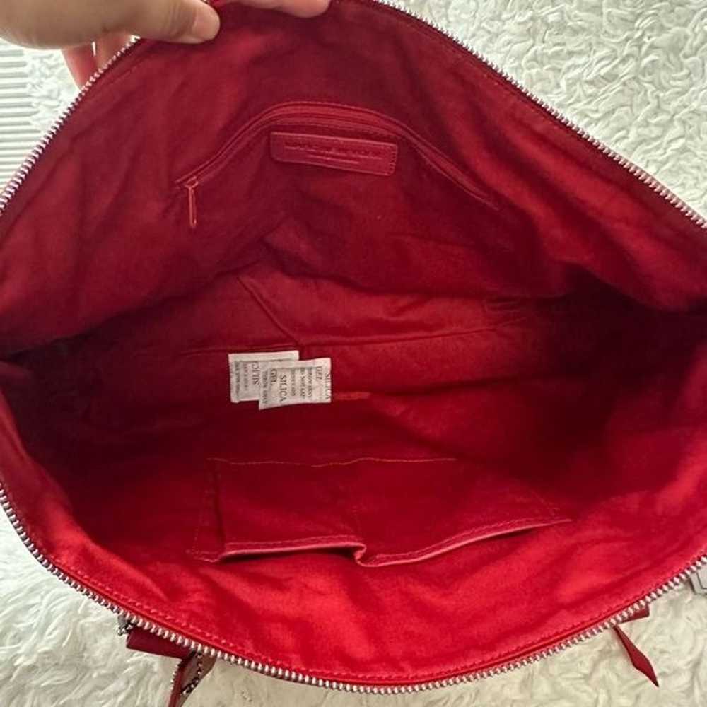 Marc New York Red Genuine Leather Zip Tote Handba… - image 9