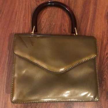 Bottega Vaneta  patent leather vintage handbag gol