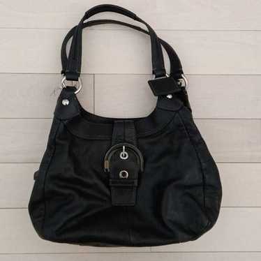 Coach Women's Campbell Leather Shoulder Bag Black - image 1