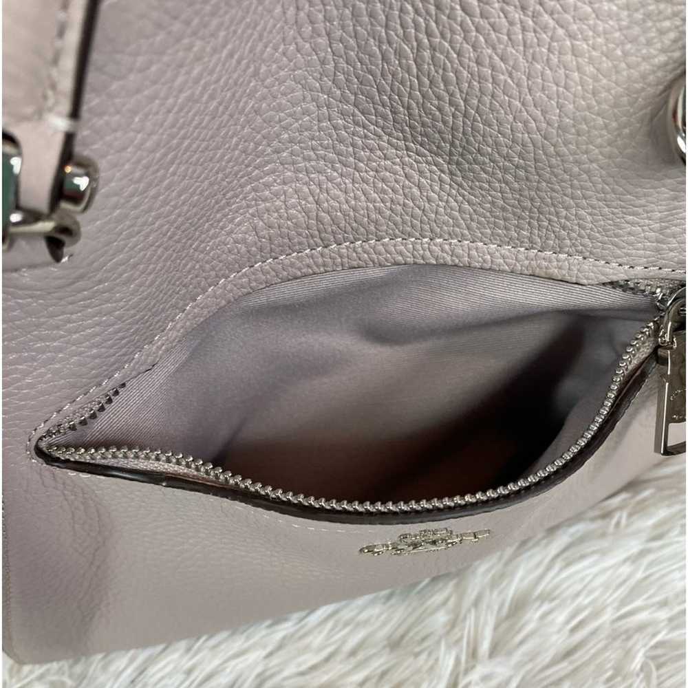 #COACH Silver Leather Satchel - image 10