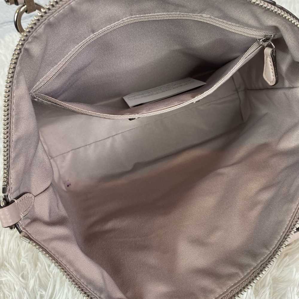 #COACH Silver Leather Satchel - image 9