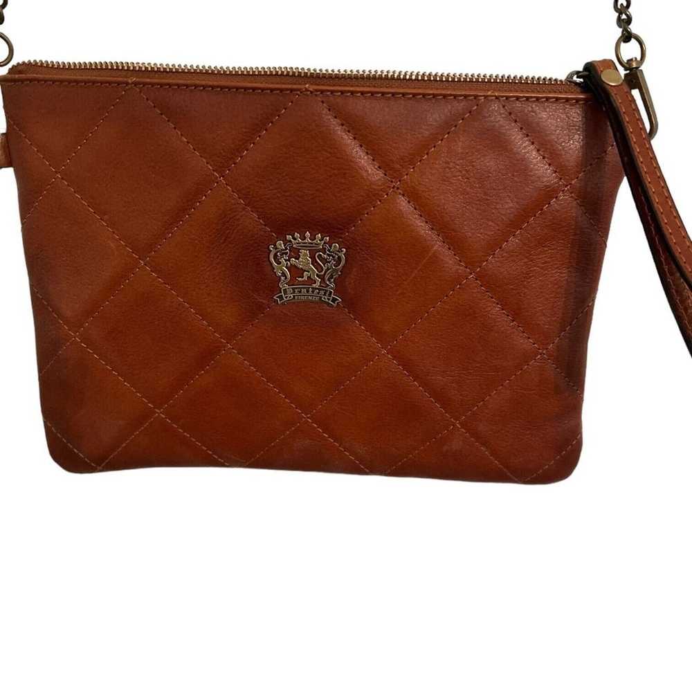 Pratesi Firenze Italy Quilted Leather Clutch/Cros… - image 2