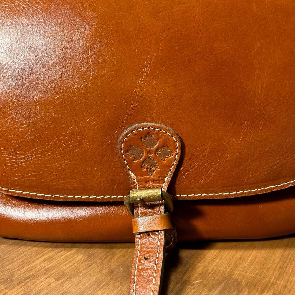Patricia Nash Brown Smooth London Leather Saddle … - image 2