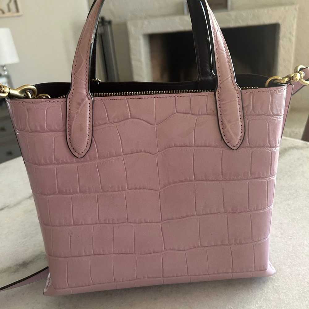 Coach Embossed Croc Willow Tote - image 2