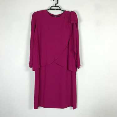 Vintage Vintage 1980s Dress Size 2XL Fuchsia Shou… - image 1