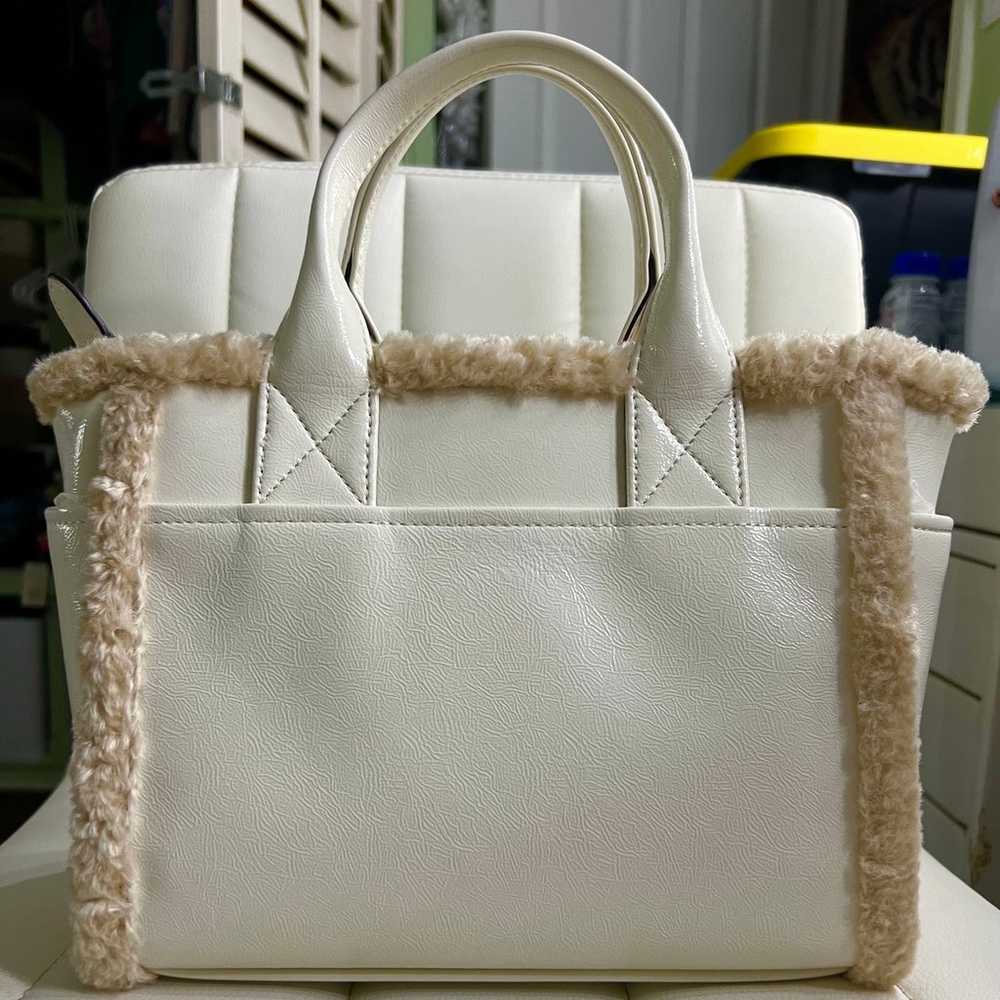 Jett Faux Shearling Small Tote - image 4