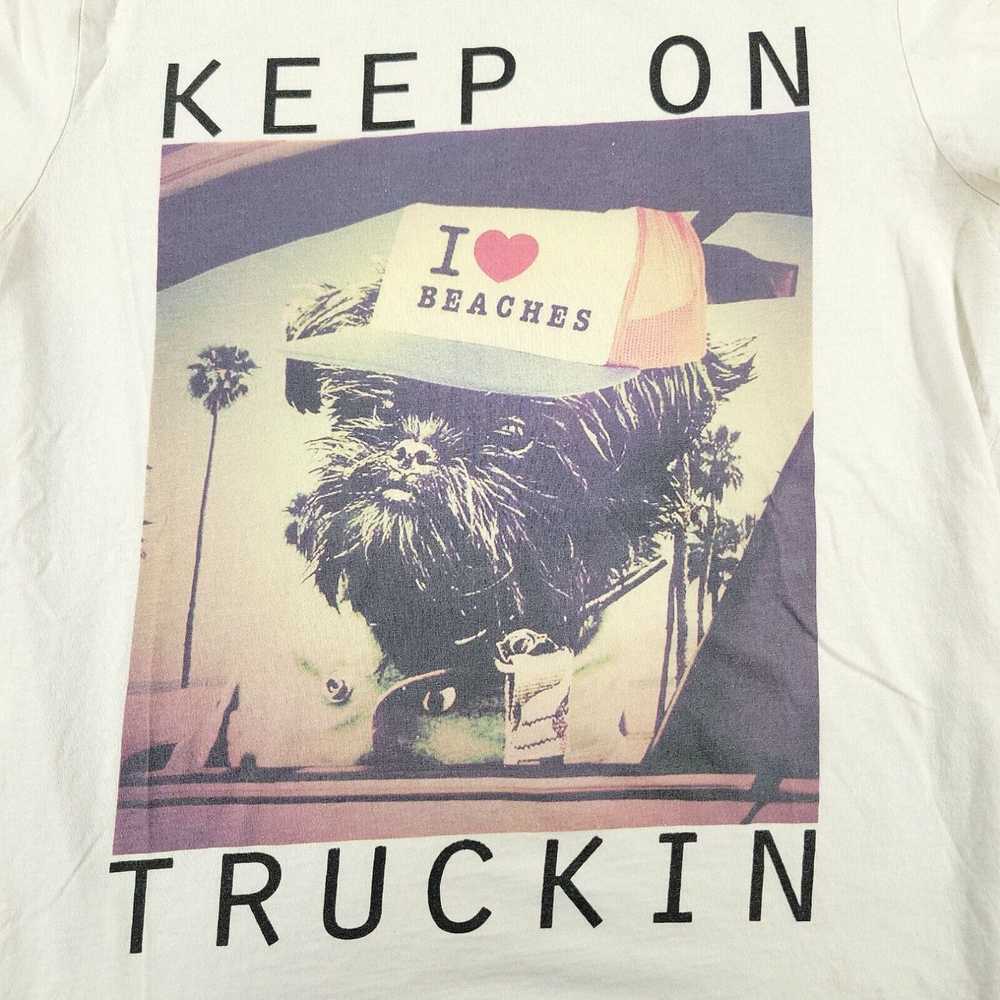 H&M H&M Shirt Women's Medium White Dog Truckin Gr… - image 2