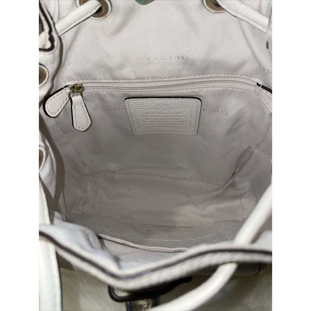 Coach Ivory Leather Mini Back Pack / Purse - image 6