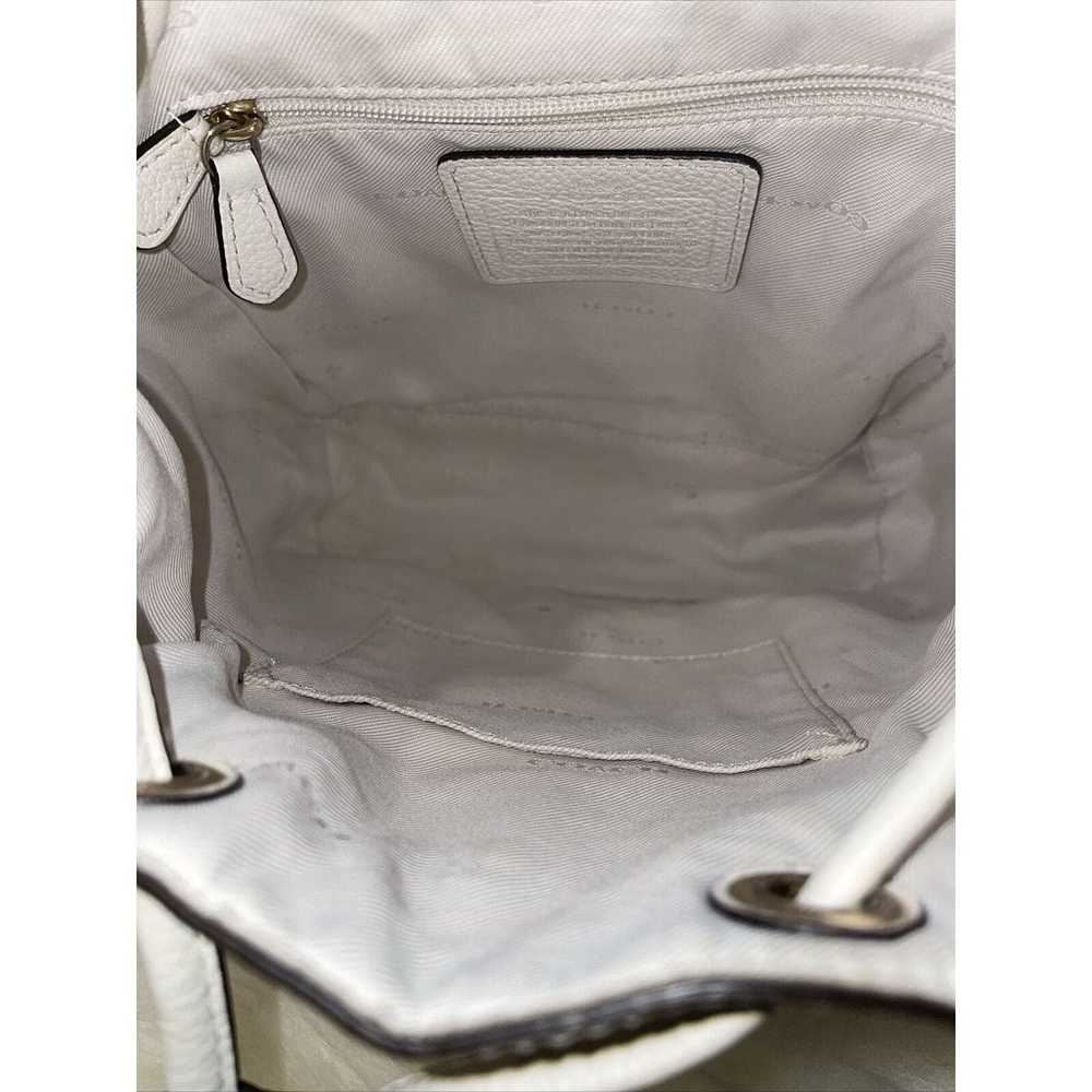 Coach Ivory Leather Mini Back Pack / Purse - image 7