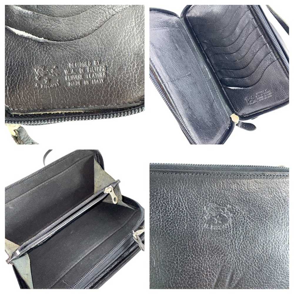 IL BISONTE W.A DI FILIPPO Black Genuine Leather C… - image 7