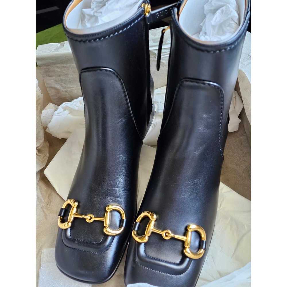 Gucci Leather boots - image 6