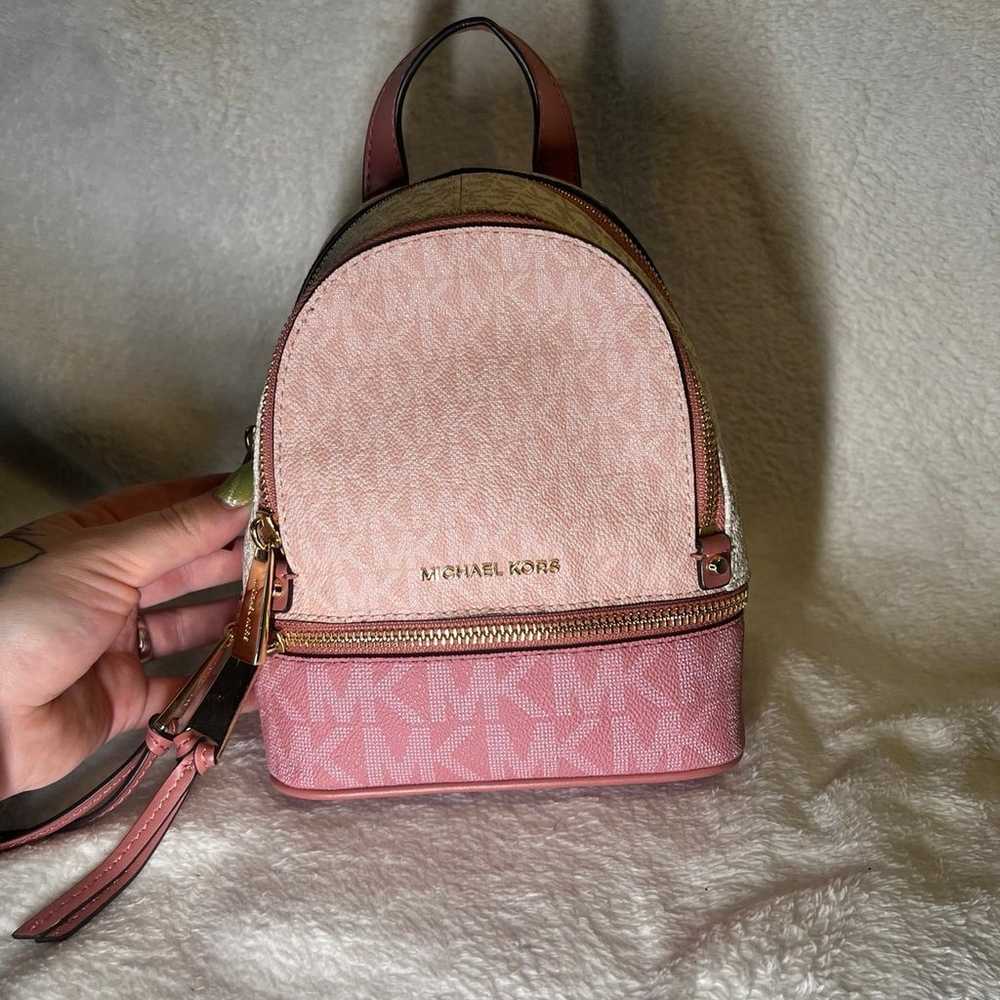 Michael Kors pink Backpack - image 2