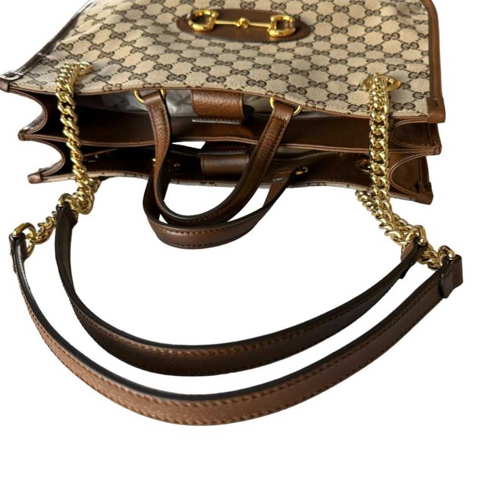 Gucci Horsebit 1955 Chain leather tote - image 5