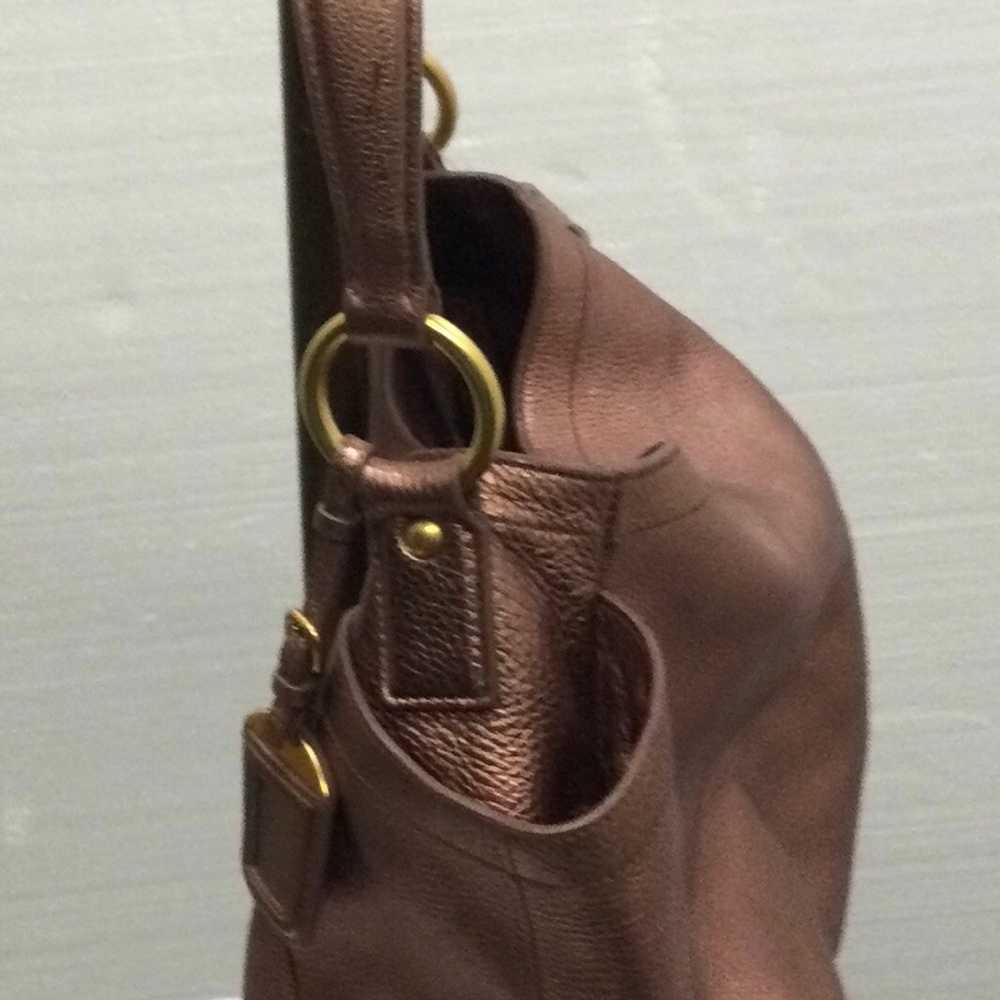 Prada Women Maroon Leather Handbag Single Handle … - image 3