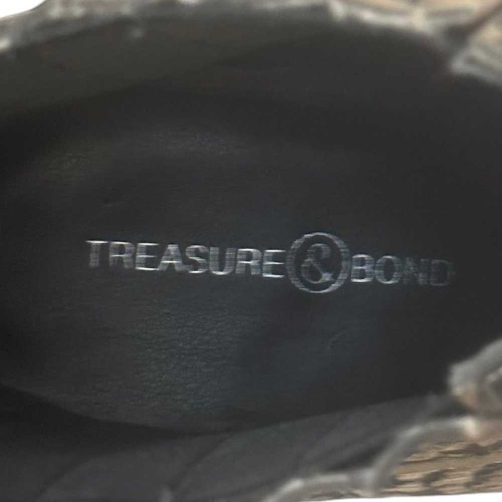 Treasure & Bond Wedges Boots Faux-Snakeskin Print… - image 8