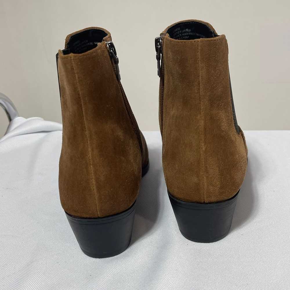 Aerosoles Booties Womens 10 Brown Suede Leather C… - image 4