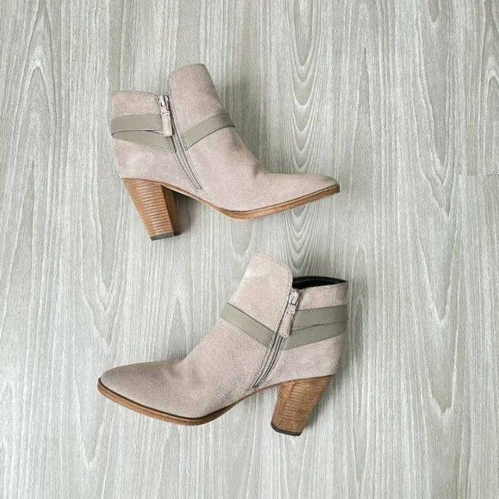 Cole Haan Hayes Suede Strap Booties Boots Gray - image 1