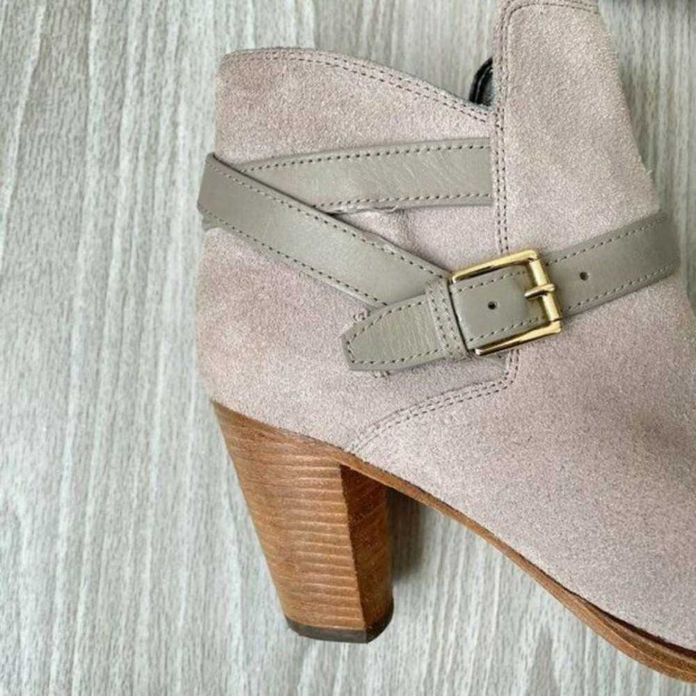 Cole Haan Hayes Suede Strap Booties Boots Gray - image 4