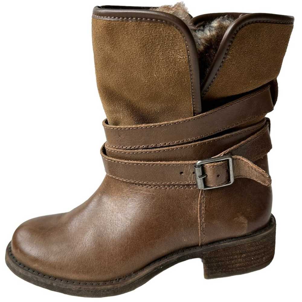 Lucky Brand Boots Declann Tan Brown Leather Suede… - image 11