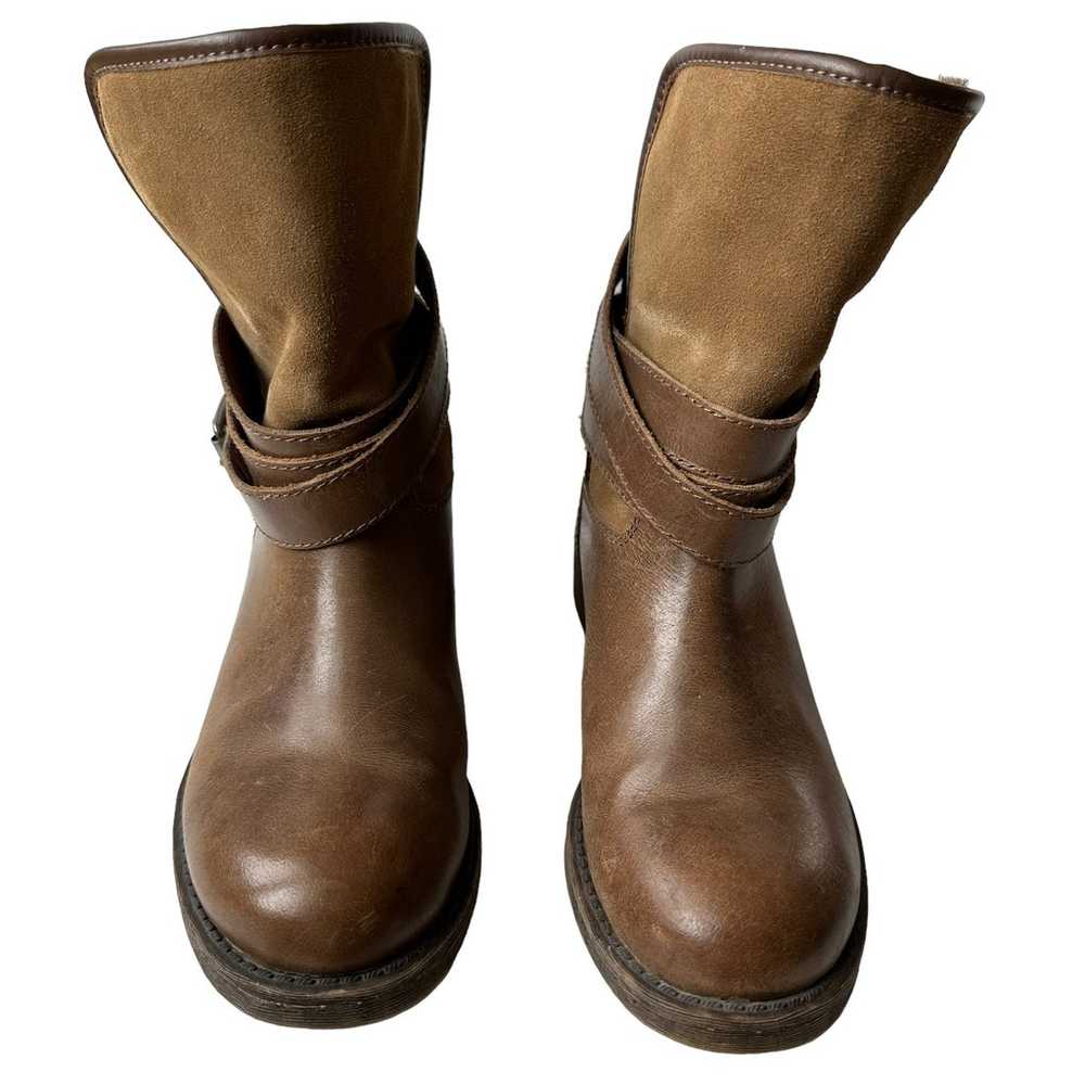 Lucky Brand Boots Declann Tan Brown Leather Suede… - image 4