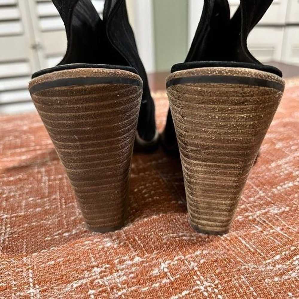 Vince Camuto Koral Open Toe Suede Booties Size 10 - image 6