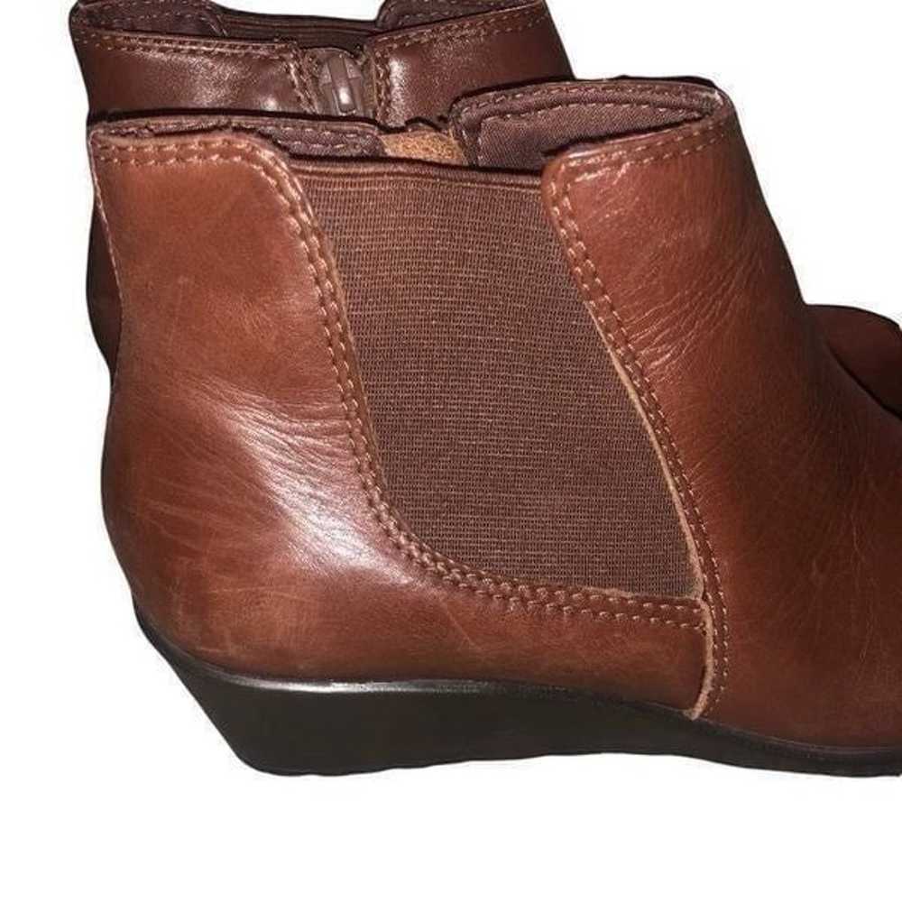 Walking Cradles Brown Leather Ankle Boots Women’s… - image 6