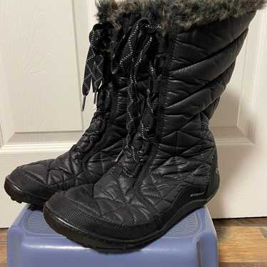 Columbia quilted winter rain boots size 8 womens b