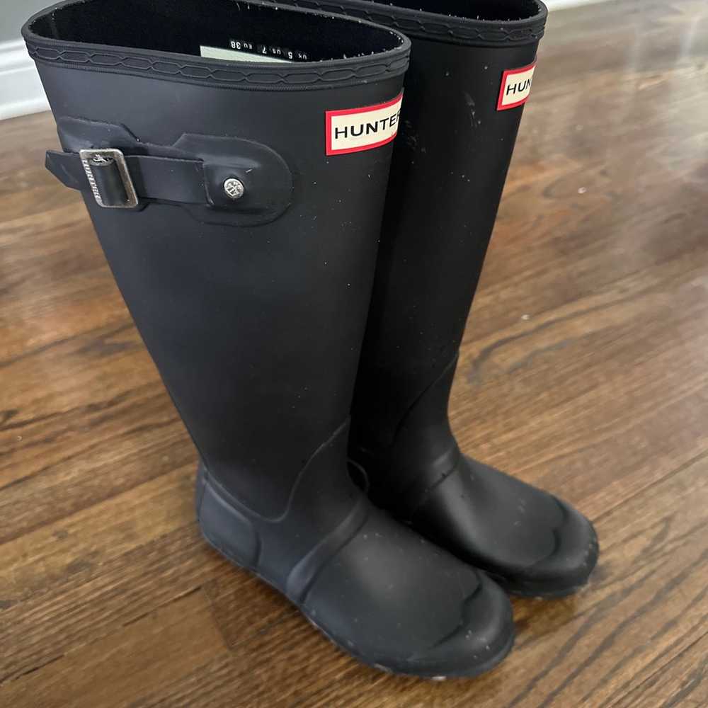 Hunter boots size 7 - image 1