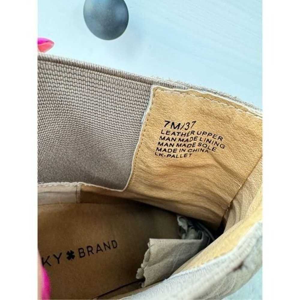 Lucky Brand Pallet’ Wedge Boots Ankle in Tan Leat… - image 10