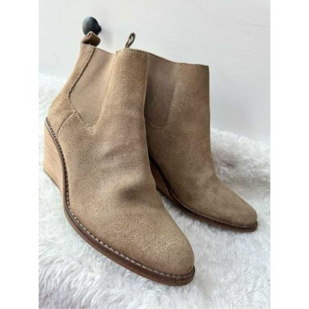 Lucky Brand Pallet’ Wedge Boots Ankle in Tan Leat… - image 2