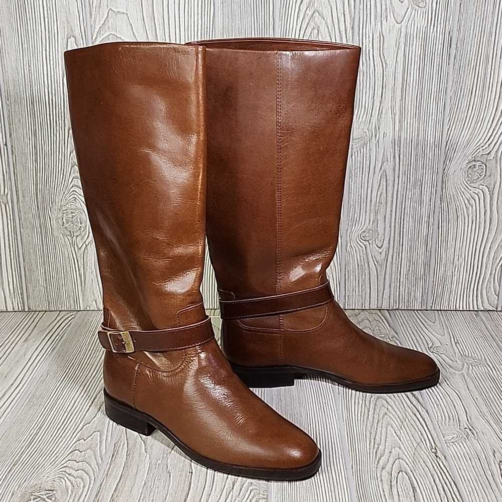 Etienne Aigner Jordan Tall Pull On Brown Boots Wo… - image 1